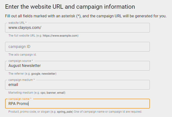 UTM Parameters